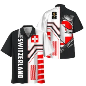 Switzerland Hawaiian Shirt FIFA World Cup 26 Limited Edition, Bold Spirit Button Shirt HVN1590SW