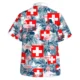 Switzerland Hawaiian Shirt FIFA World Cup 26 Tropical Style, Tropical Supporter Button Shirt HVN1587SW