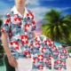 Switzerland Hawaiian Shirt FIFA World Cup 26 Tropical Style, Tropical Supporter Button Shirt HVN1587SW
