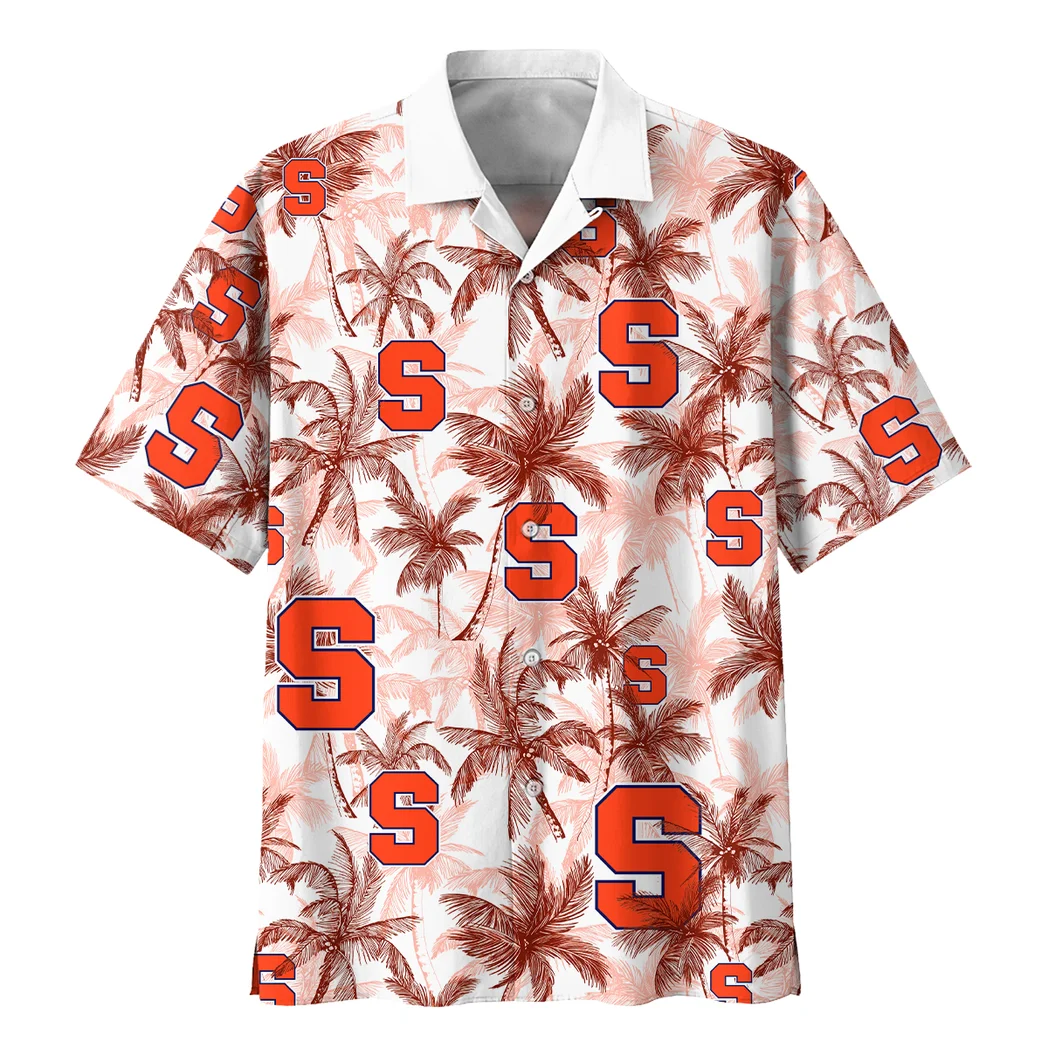 Syracuse Orange Hawaiian Shirt Logo Print, True Supporter Button Shirt HVN1468SO