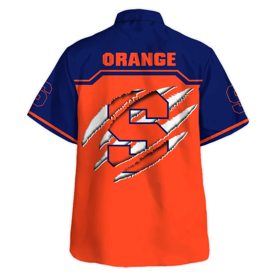 Syracuse Orange Hawaiian Shirt Logo Print, True Supporter Button Shirt HVN1469SO