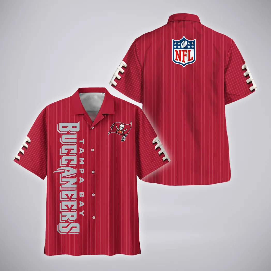 Tampa Bay Buccaneers Hawaiian Shirt, Tropical Supporter Button Shirt HVN1424TB
