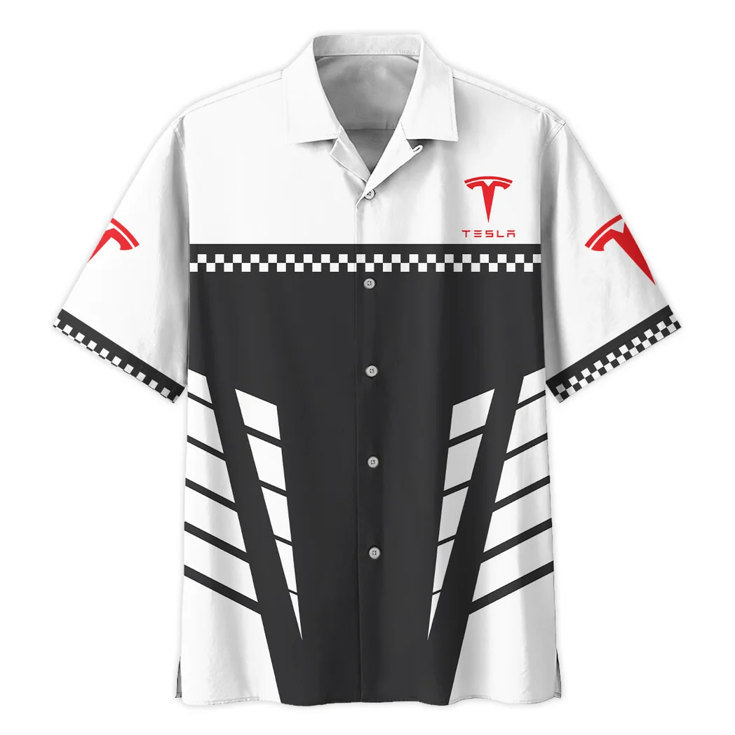 Tesla Hawaiian Shirt, Engine Lover Button Shirt HVN1385TE