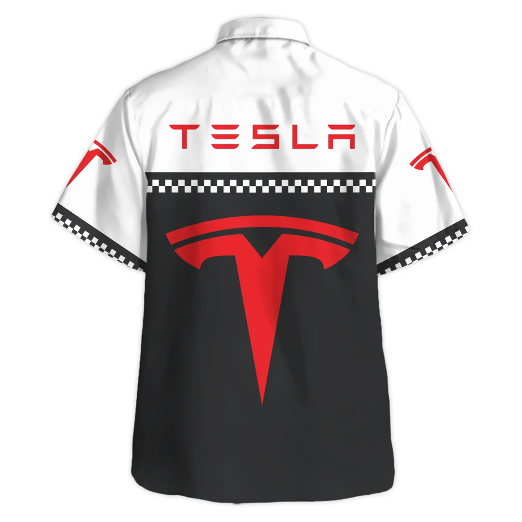 Tesla Hawaiian Shirt, Engine Lover Button Shirt HVN1385TE