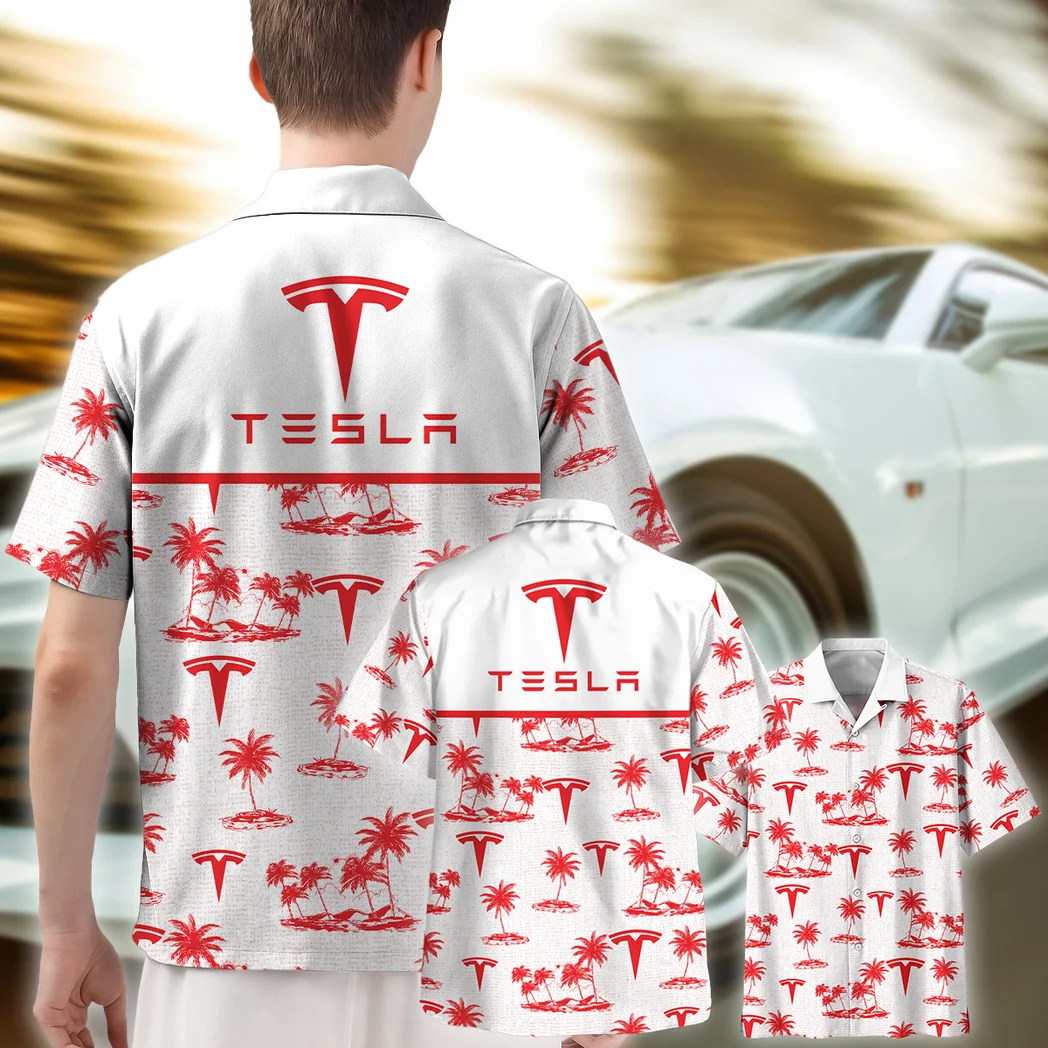 Tesla Hawaiian Shirt Tropical Style, Open Road Button Shirt HVN1536TE