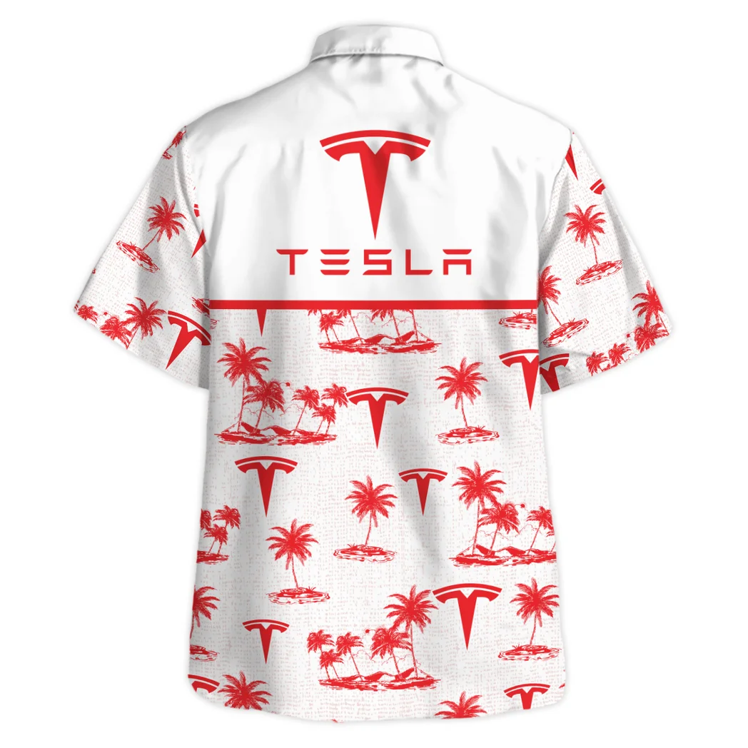 Tesla Hawaiian Shirt Tropical Style, Open Road Button Shirt HVN1536TE