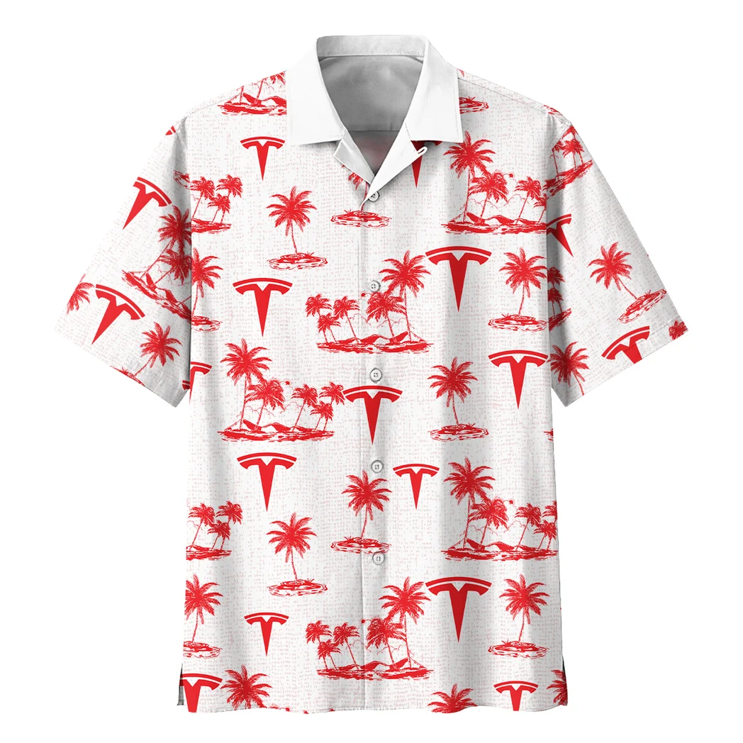 Tesla Hawaiian Shirt Tropical Style, Open Road Button Shirt HVN1536TE