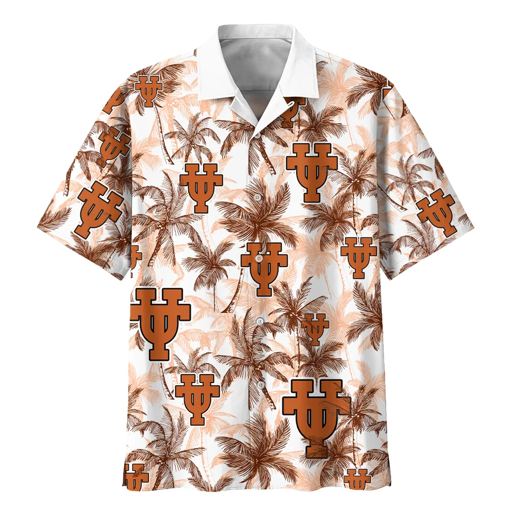 Texas Longhorns Hawaiian Shirt Logo Print, Everyday Fan Button Shirt HVN1468TL