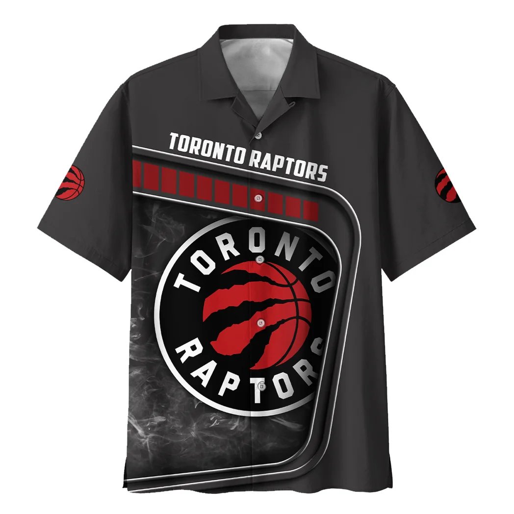 Toronto Raptors Hawaiian Shirt Excluisve Logo, Stadium Energy Button Shirt HVN1527TR