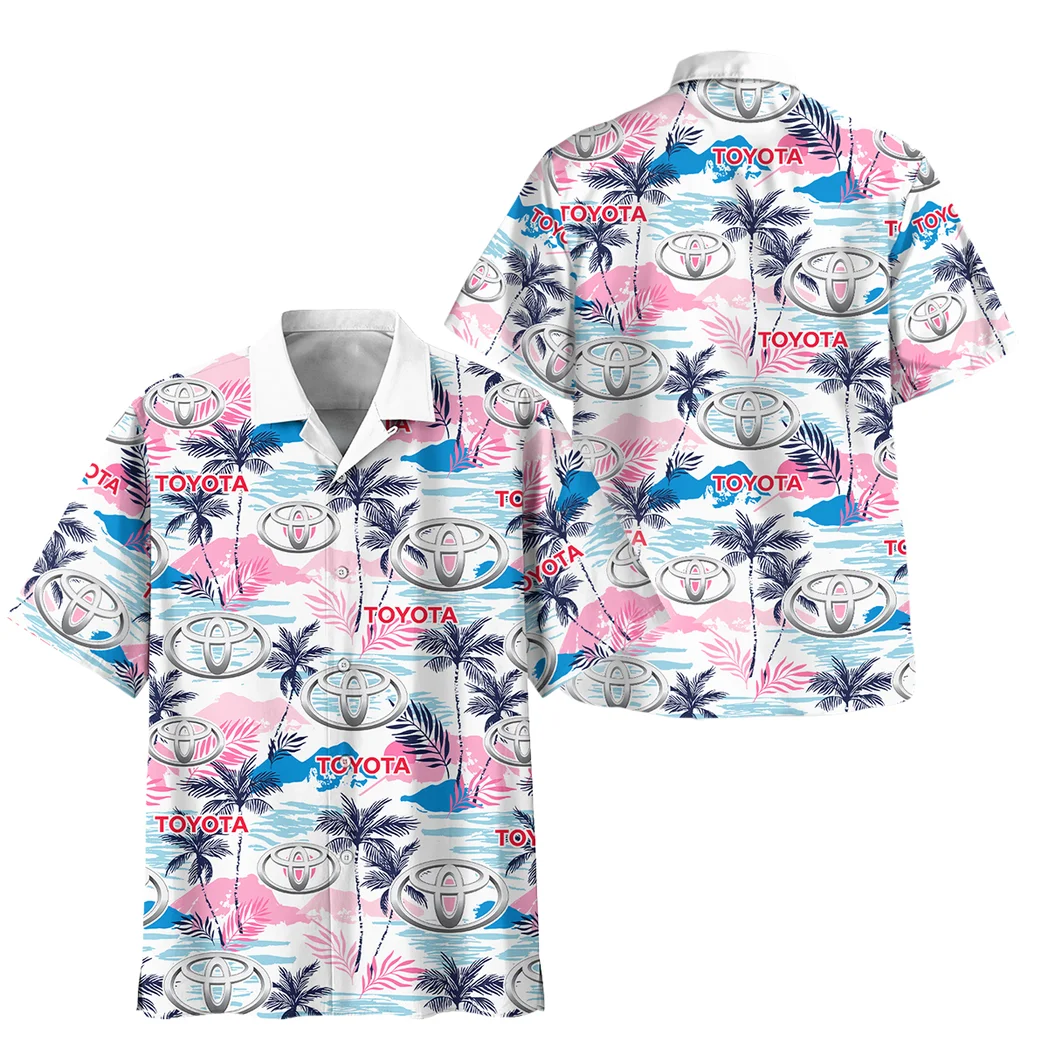 Toyota Hawaiian Shirt Logo Print, Urban Driver Button Shirt HVN1538TO