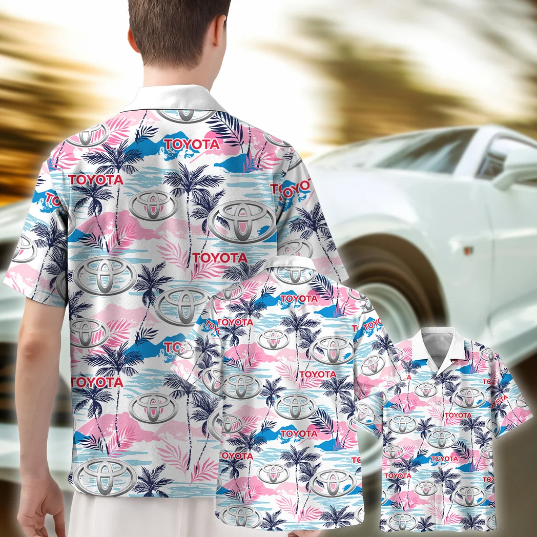 Toyota Hawaiian Shirt Logo Print, Urban Driver Button Shirt HVN1538TO