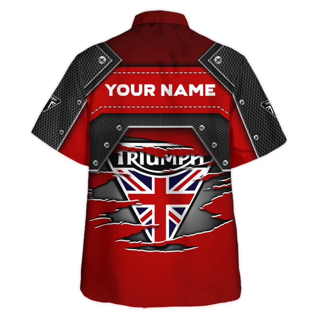 Triumph Motorcycle Hawaiian Shirt, Custom Ride Button Shirt HVN1401TM