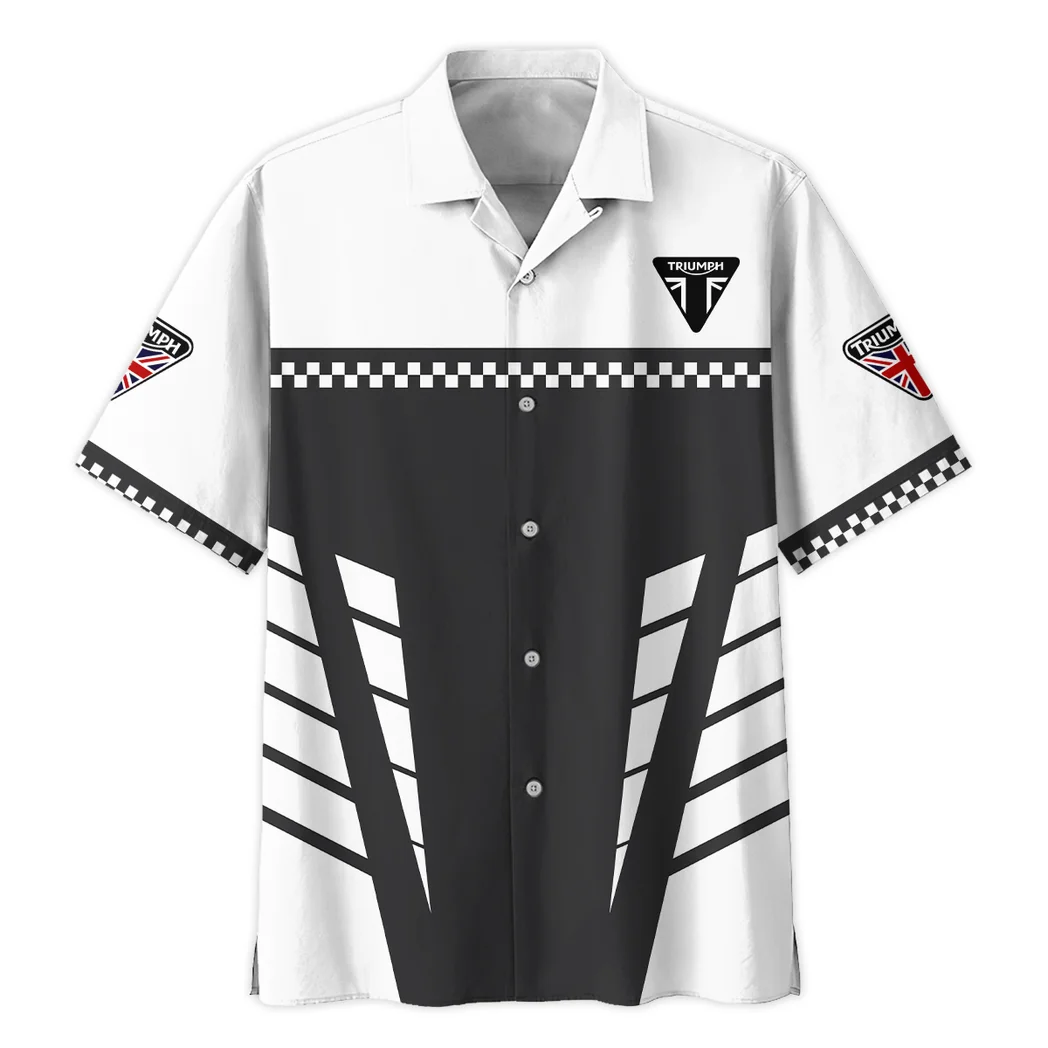 Triumph Motorcycle Hawaiian Shirt, Performance Gear Button Shirt HVN1385TM