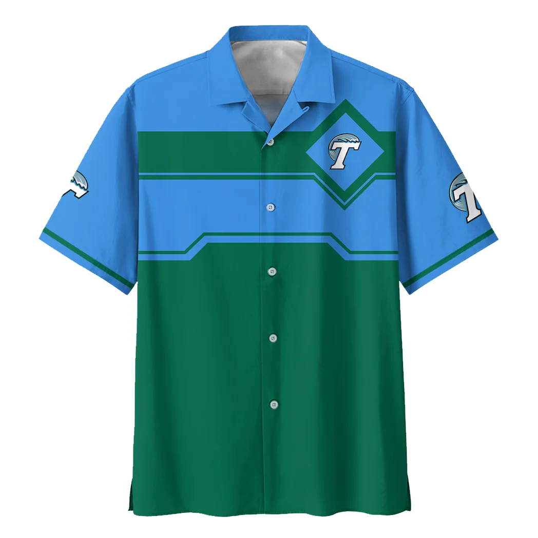 Tulane Green Wave Hawaiian Shirt Logo Print, Tropical Match Day Shirt HVN1469TG