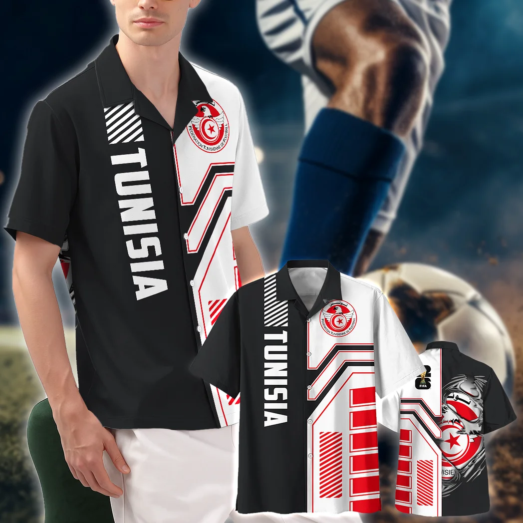 Tunisia Hawaiian Shirt FIFA World Cup 26 Limited Edition, Everyday Spirit Button Shirt HVN1590TU