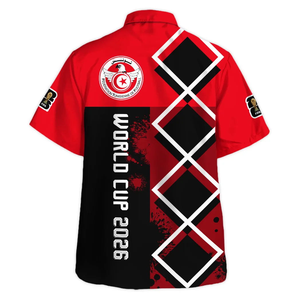 Tunisia Hawaiian Shirt FIFA World Cup 26 Limited Edition, Fan Lifestyle Button Shirt HVN1589TU