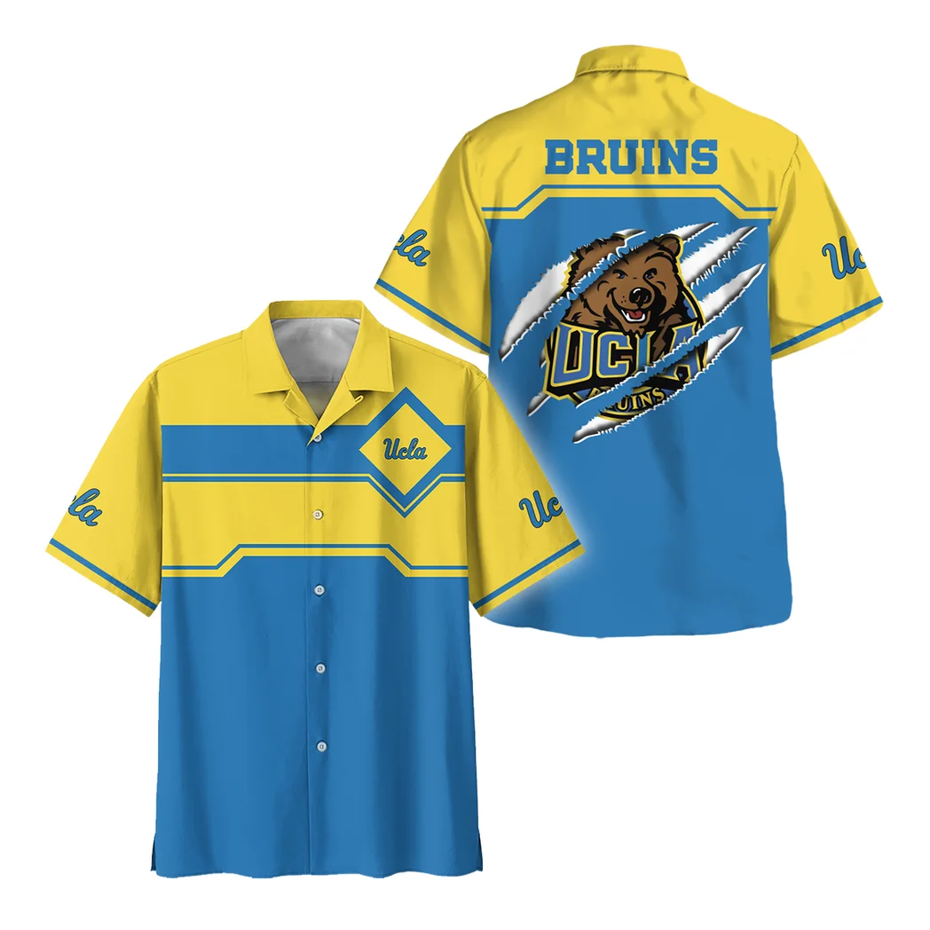 UCLA Bruins Hawaiian Shirt Logo Print, Everyday Fan Button Shirt HVN1469UC