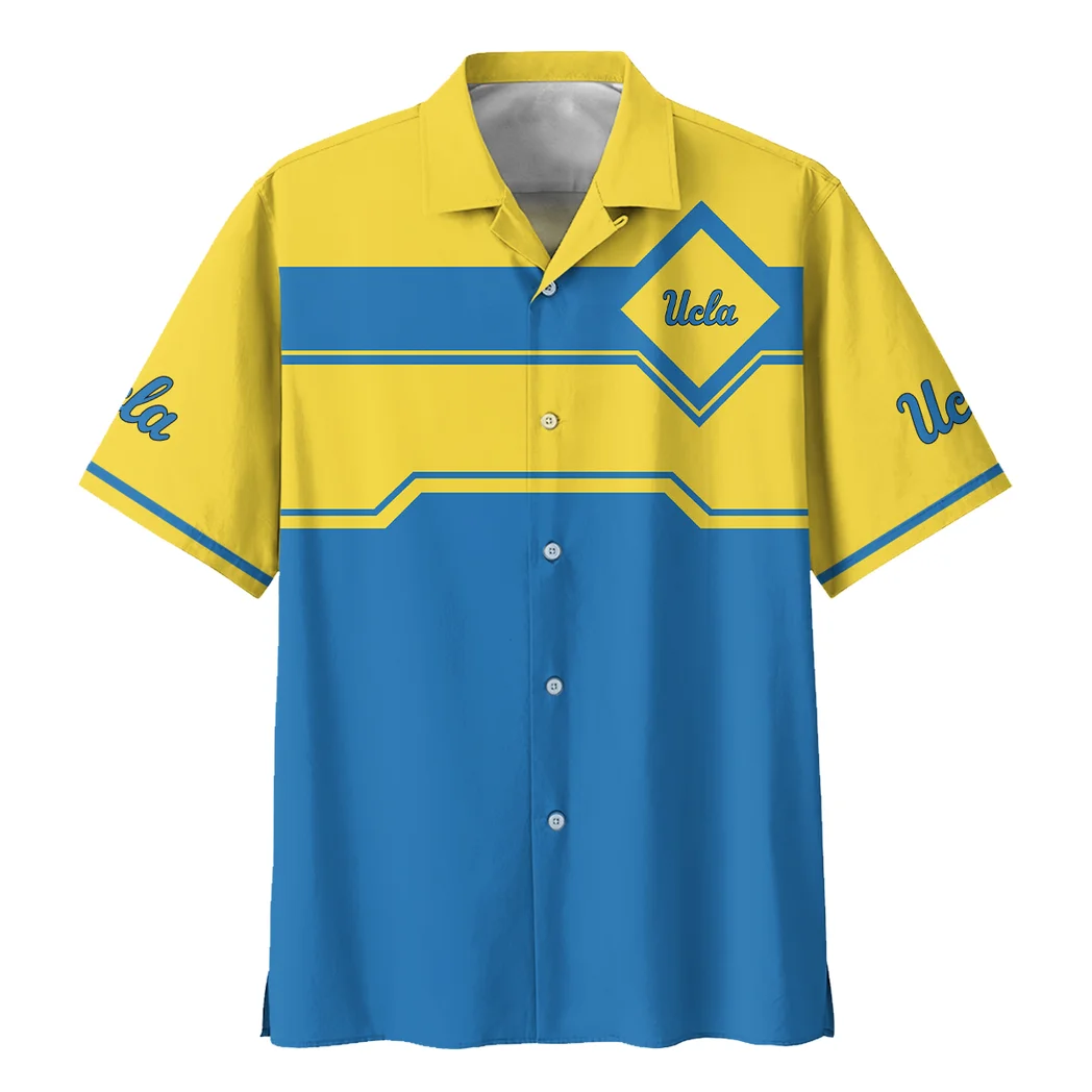 UCLA Bruins Hawaiian Shirt Logo Print, Everyday Fan Button Shirt HVN1469UC
