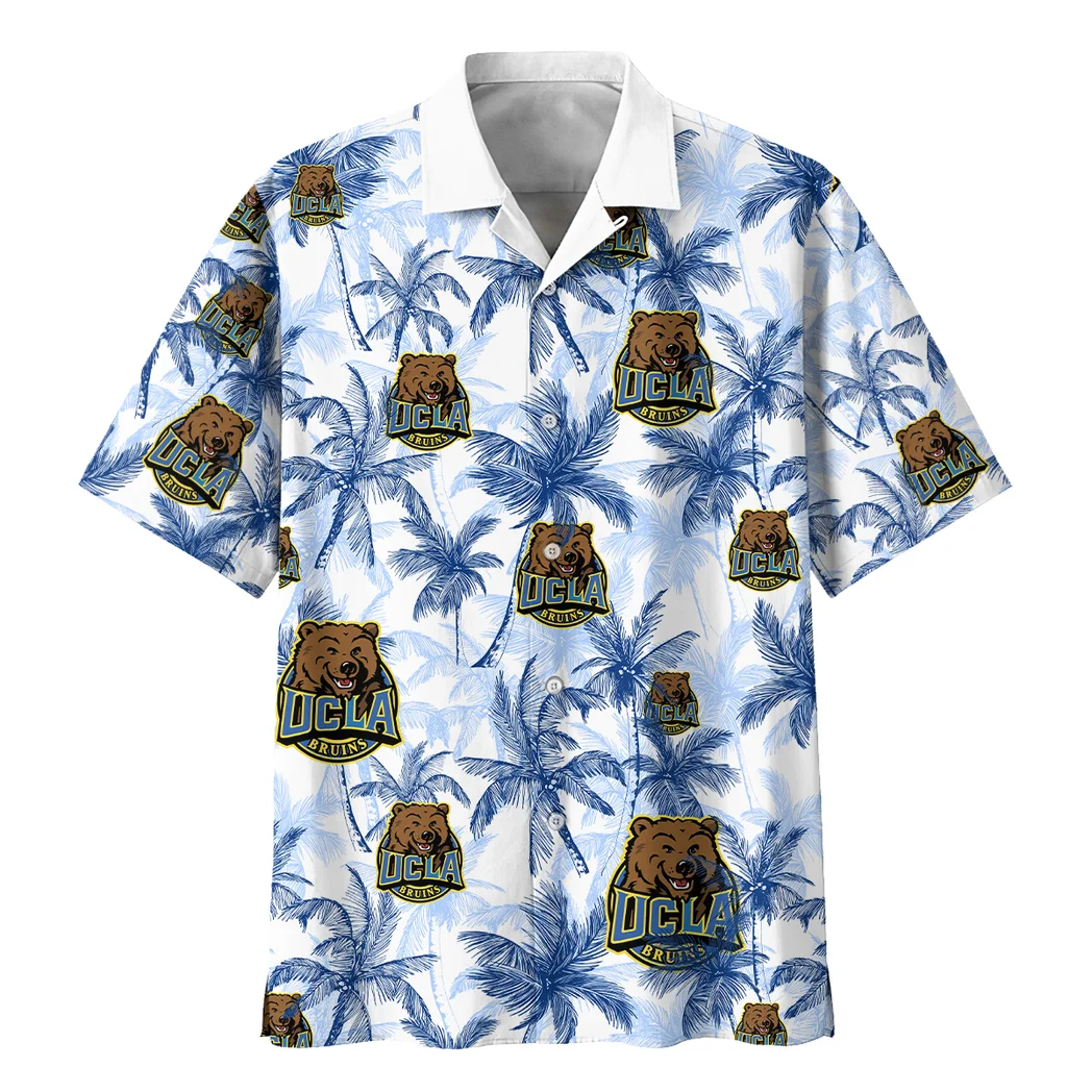 UCLA Bruins Hawaiian Shirt Logo Print, Tropical Supporter Button Shirt HVN1468UC
