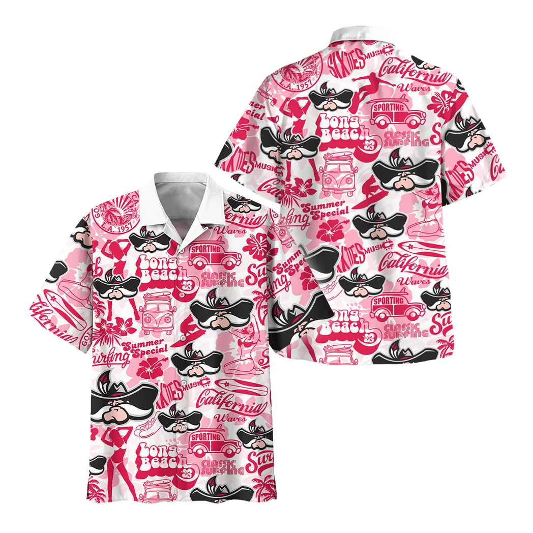 UNLV Rebels Hawaiian Shirt Logo Print, Victory Spirit Button Shirt HVN1467UN