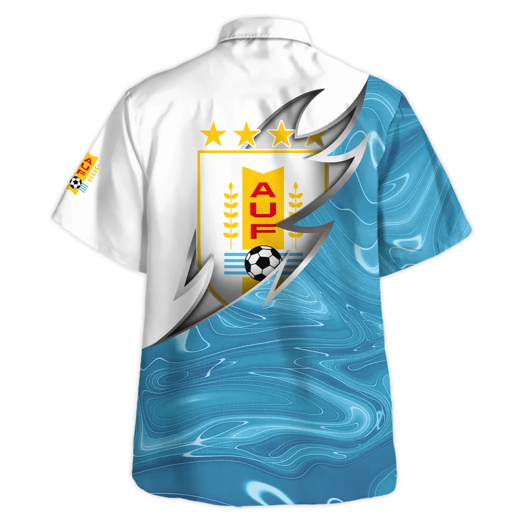 Uruguay FIFA World Cup 2026 Hawaiian Shirt, Bold Spirit Button Shirt HVN1549UR