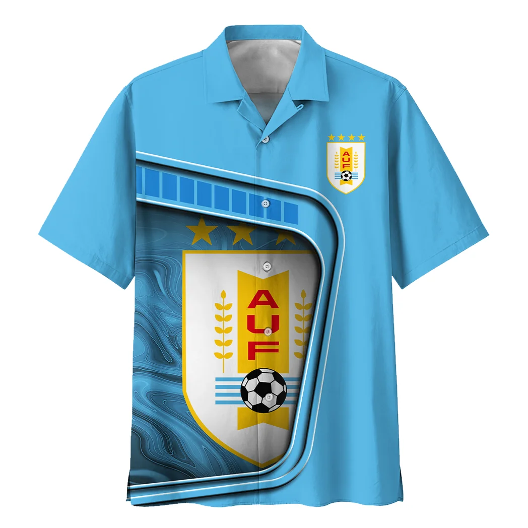 Uruguay FIFA World Cup 2026 Hawaiian Shirt, Bold Spirit Button Shirt HVN1560UR