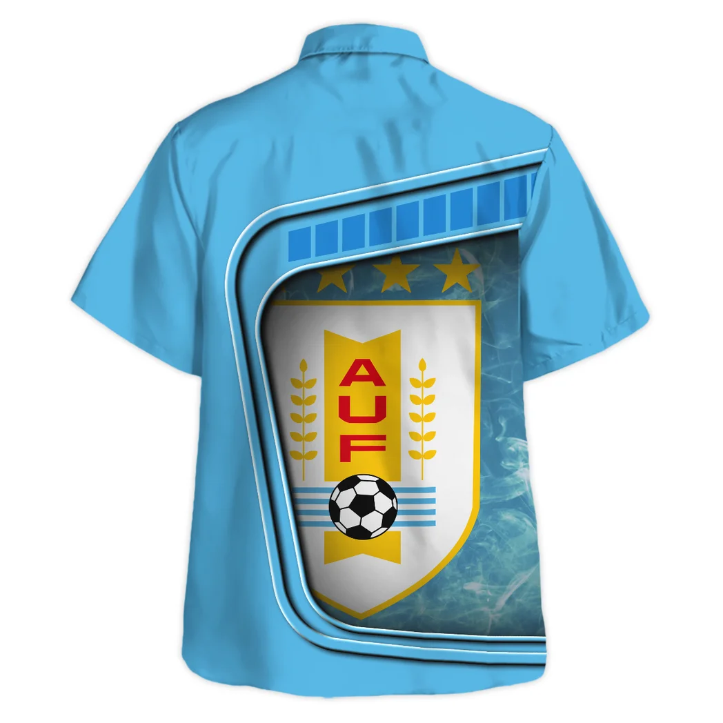 Uruguay FIFA World Cup 2026 Hawaiian Shirt, Bold Spirit Button Shirt HVN1560UR