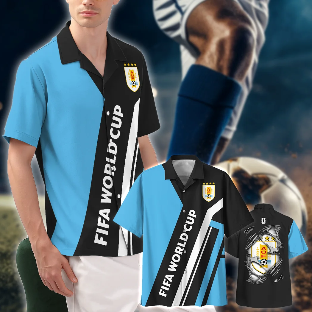 Uruguay FIFA World Cup 2026 Hawaiian Shirt, Fan Lifestyle Button Shirt HVN1564UR