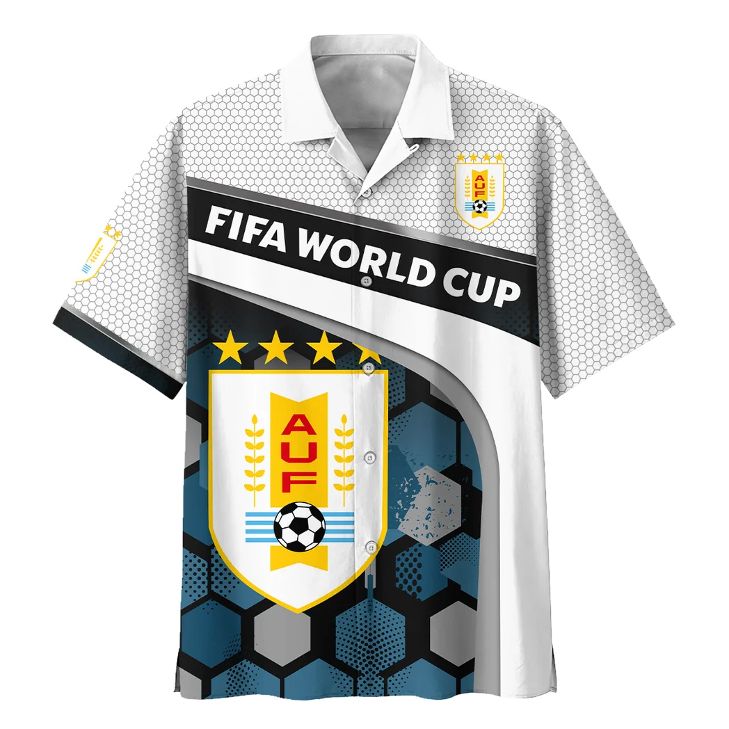 Uruguay FIFA World Cup 2026 Hawaiian Shirt, Stadium Energy Button Shirt HVN1565UR