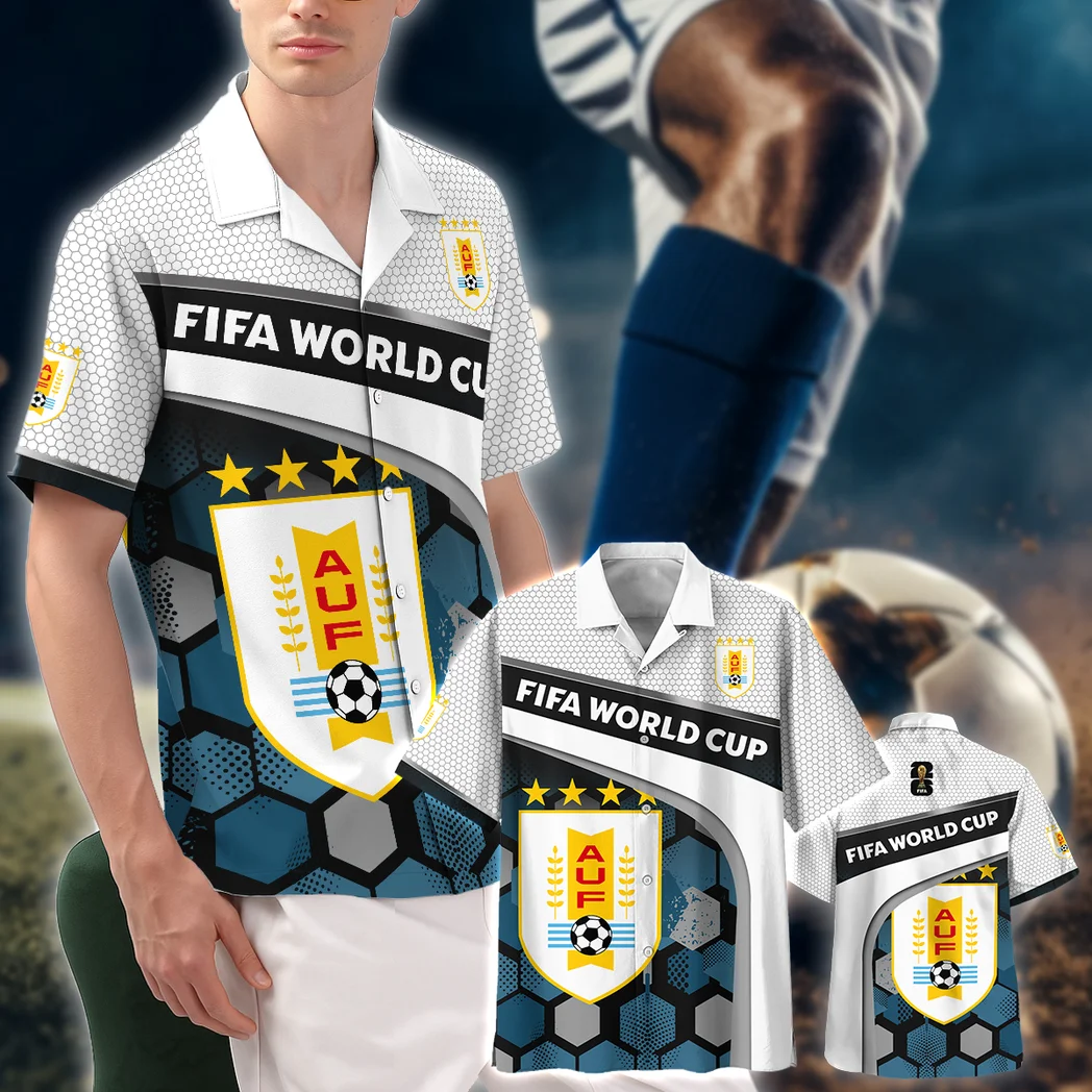 Uruguay FIFA World Cup 2026 Hawaiian Shirt, Stadium Energy Button Shirt HVN1565UR