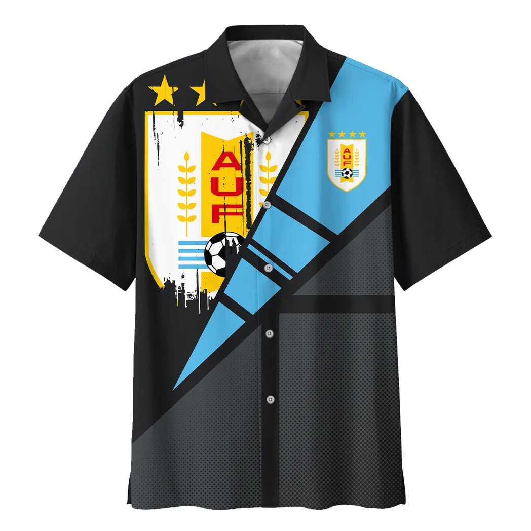 Uruguay FIFA World Cup 2026 Hawaiian Shirt, Summer Spirit Button Shirt HVN1562UR