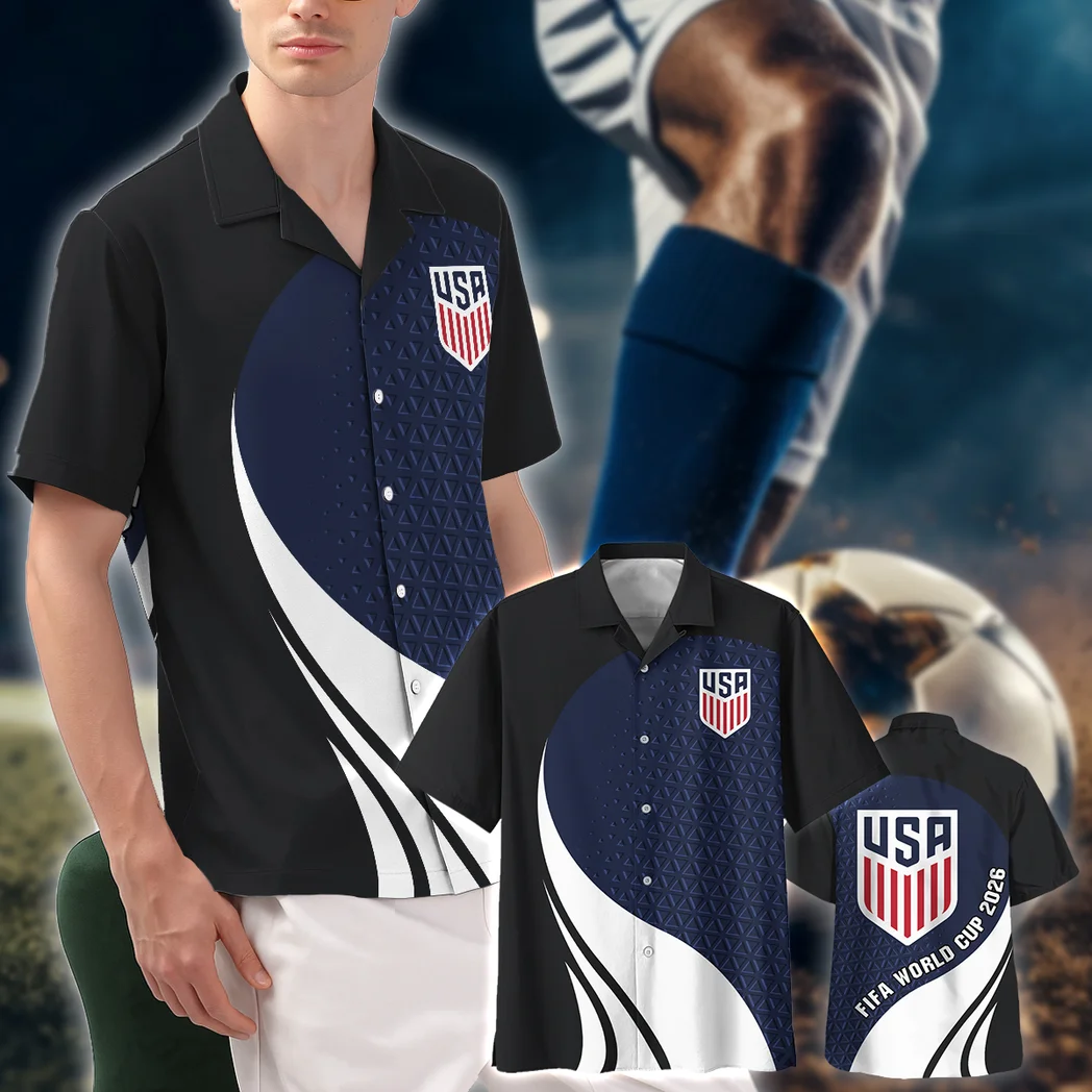 USA Hawaiian Shirt FIFA World Cup 26 Limited Edition, Fan Vibe Button Shirt HVN1583US