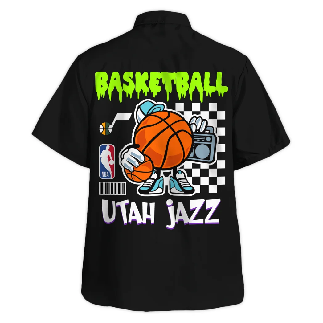 Utah Jazz Hawaiian Shirt Exclusive Logo, Sport Pride Button Shirt HVN1531UJ