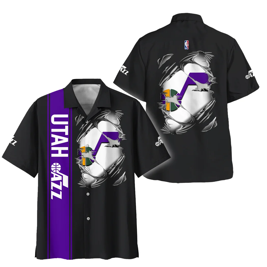 Utah Jazz Hawaiian Shirt Fan Edition Design, Tropical Match Day Shirt HVN1579UJ