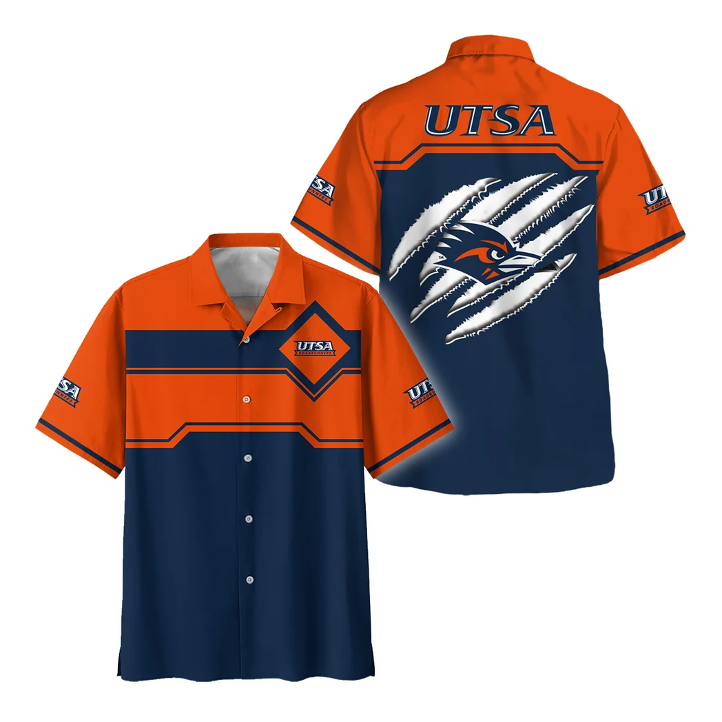 UTSA Roadrunners Hawaiian Shirt Logo Print, Loyal Fan Button Shirt HVN1469UT