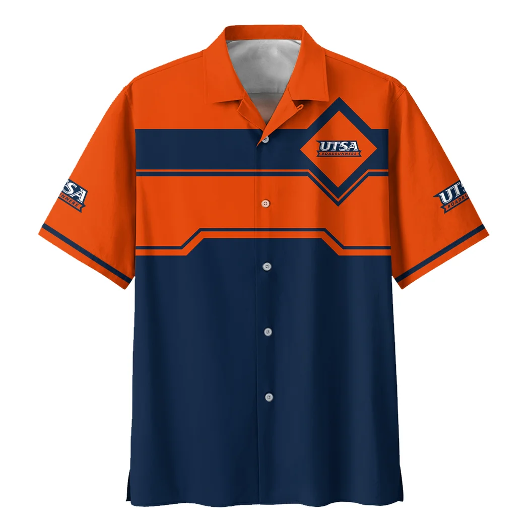 UTSA Roadrunners Hawaiian Shirt Logo Print, Loyal Fan Button Shirt HVN1469UT
