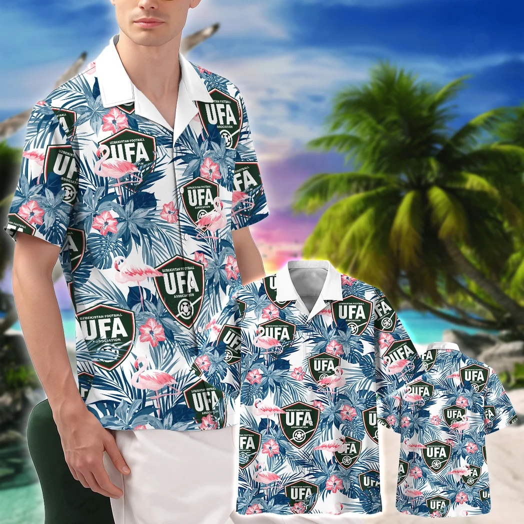 Uzbekistan Hawaiian Shirt FIFA World Cup 26 Tropical Style, Everyday Fan Button Shirt HVN1587UZ