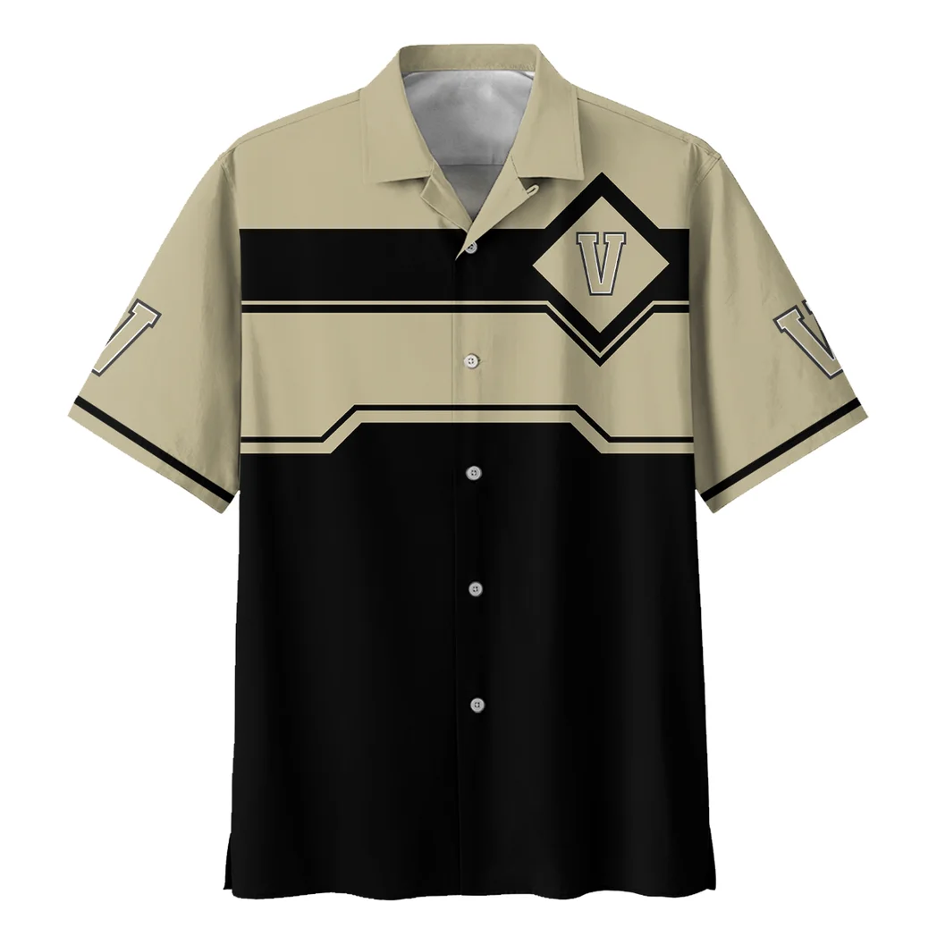 Vanderbilt Commodores Hawaiian Shirt Logo Print, Celebration Style Button Shirt HVN1469VC