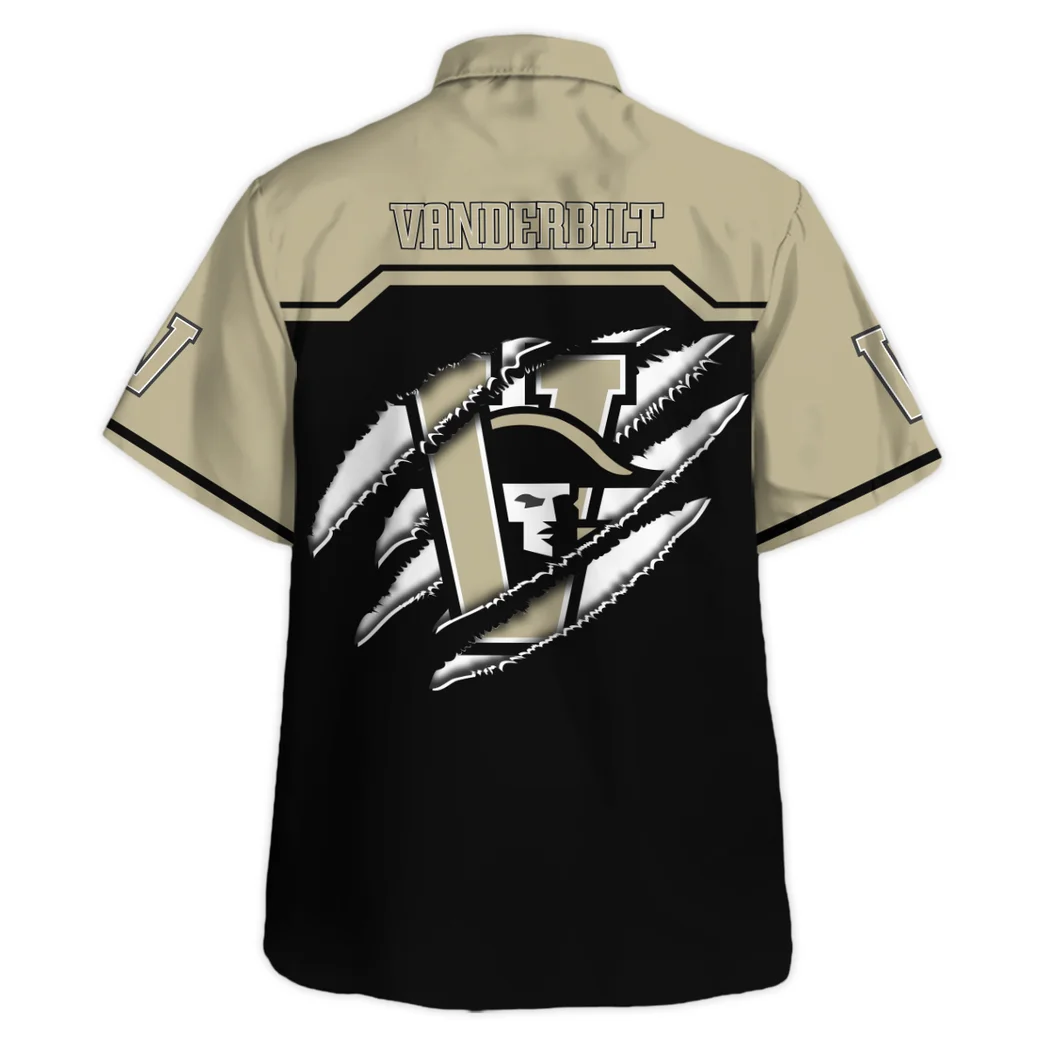 Vanderbilt Commodores Hawaiian Shirt Logo Print, Celebration Style Button Shirt HVN1469VC