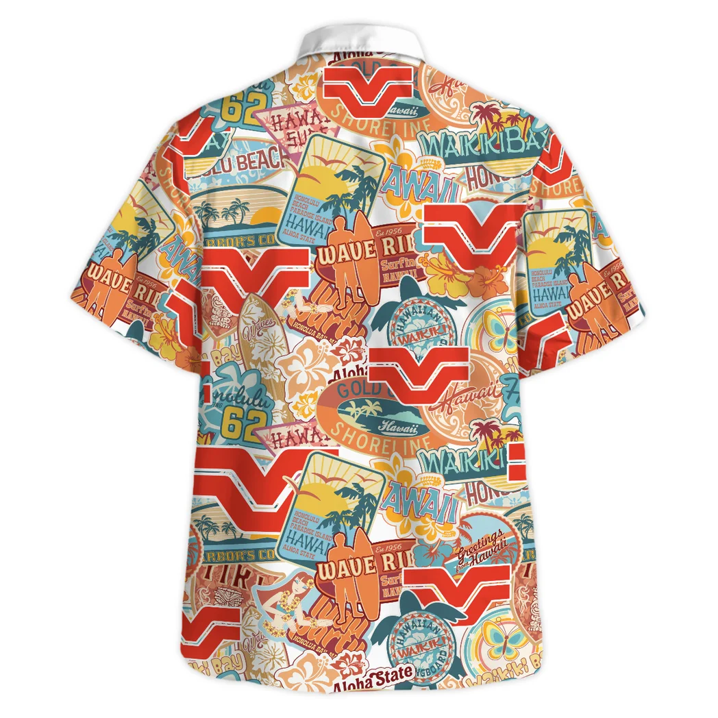 Versatile Hawaiian Shirt Exclusive Logo, Highway Cruise Button Shirt HVN1539VE