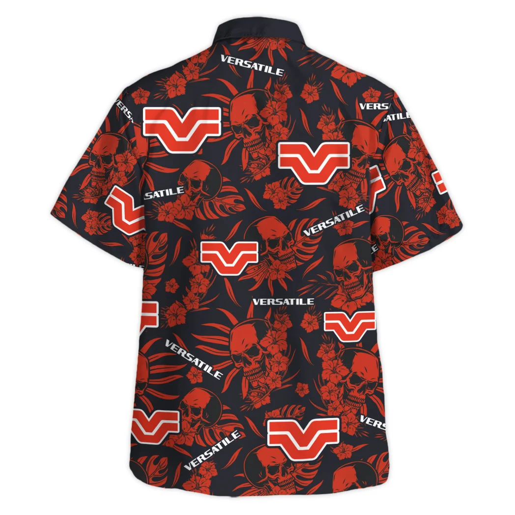 Versatile Hawaiian Shirt Skull Design, Drift-Ready Button Shirt HVN1535VE