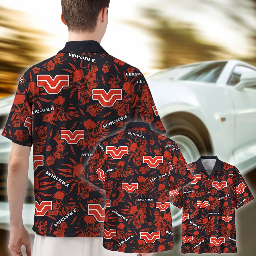 Versatile Hawaiian Shirt Skull Design, Drift-Ready Button Shirt HVN1535VE