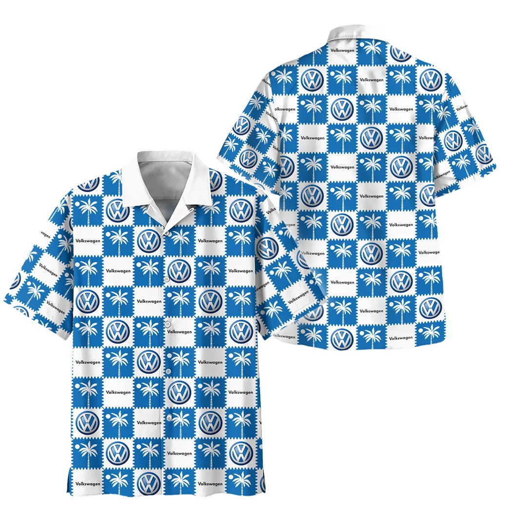 Volkswagen Hawaiian Shirt Logo Exclusive, Bold Driver Button Shirt HVN1540VO