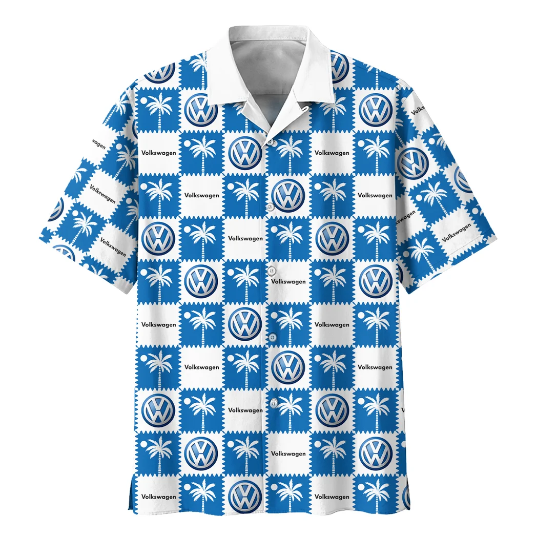 Volkswagen Hawaiian Shirt Logo Exclusive, Bold Driver Button Shirt HVN1540VO
