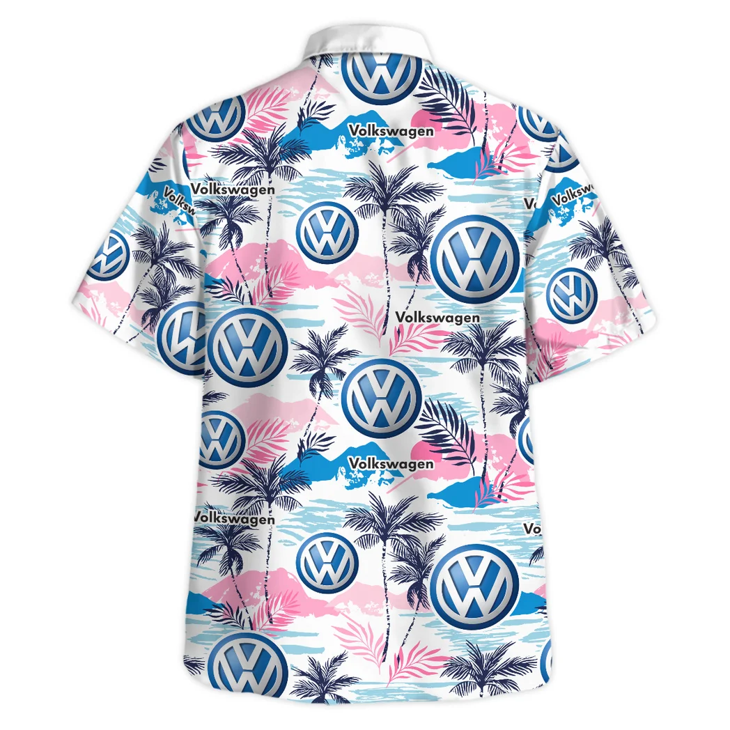 Volkswagen Hawaiian Shirt Logo Print, Speed Legend Button Shirt HVN1538VO