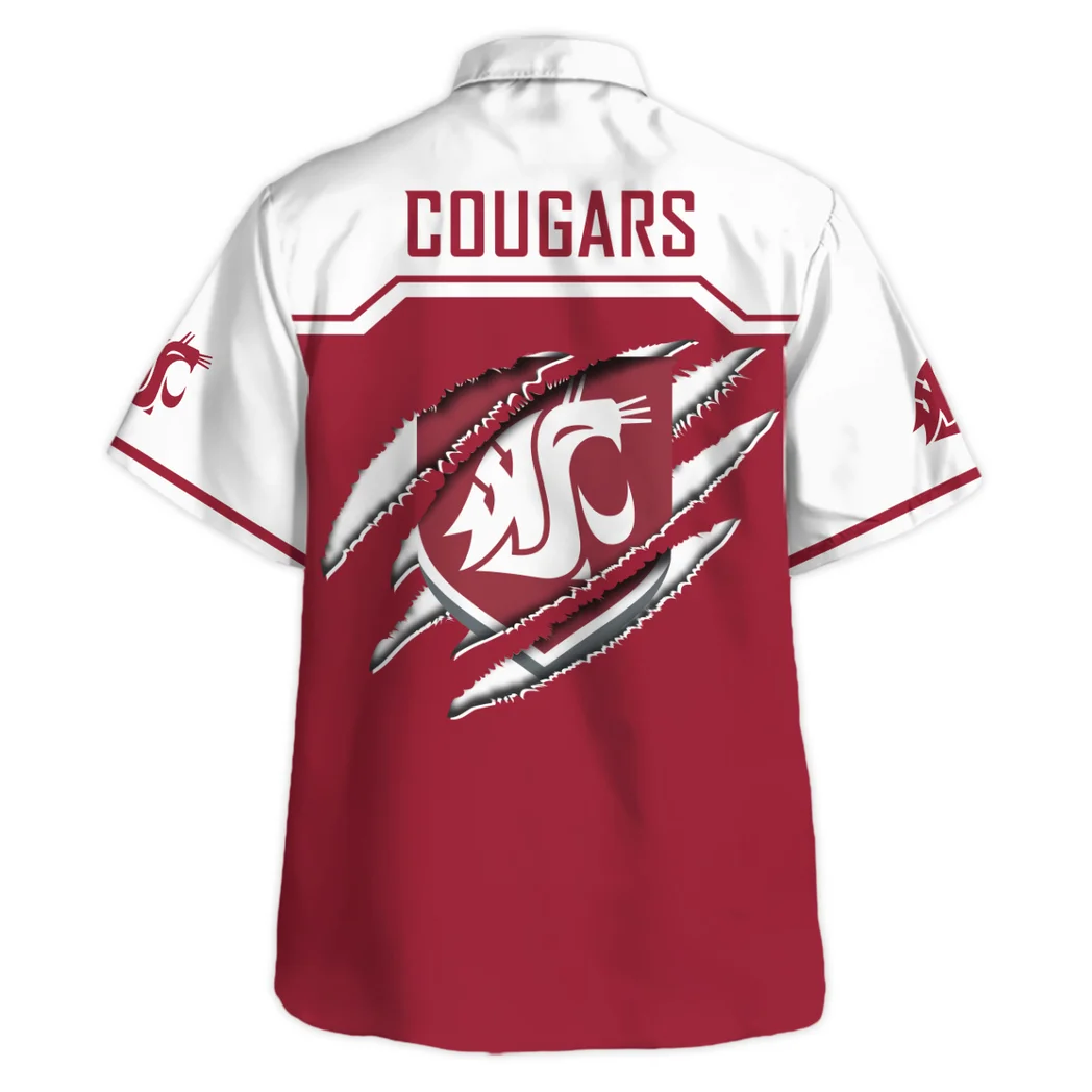 Washington State Cougars Hawaiian Shirt Logo Print, Tropical Match Day Shirt HVN1469WS