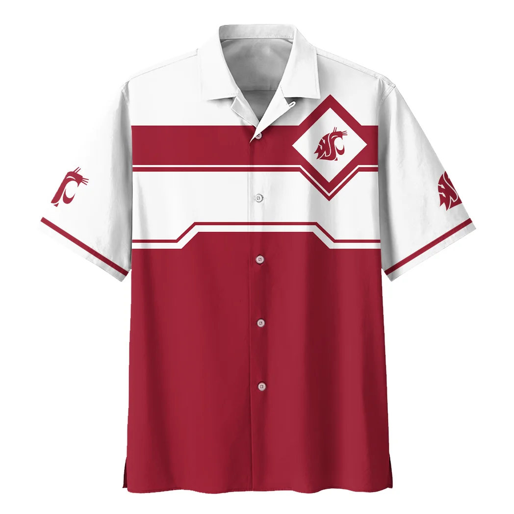 Washington State Cougars Hawaiian Shirt Logo Print, Tropical Match Day Shirt HVN1469WS