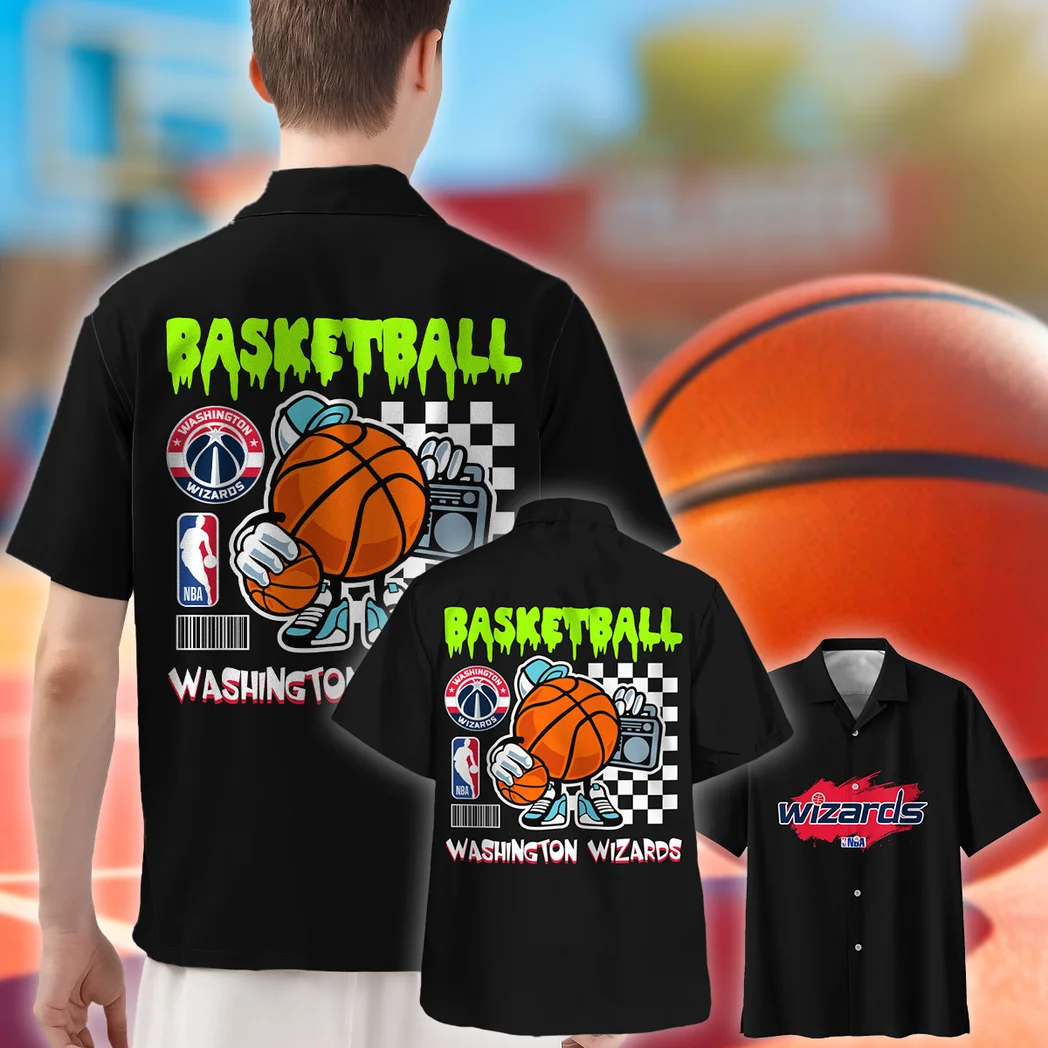 Washington Wizards Hawaiian Shirt Exclusive Logo, Match Day Button Shirt HVN1531WW