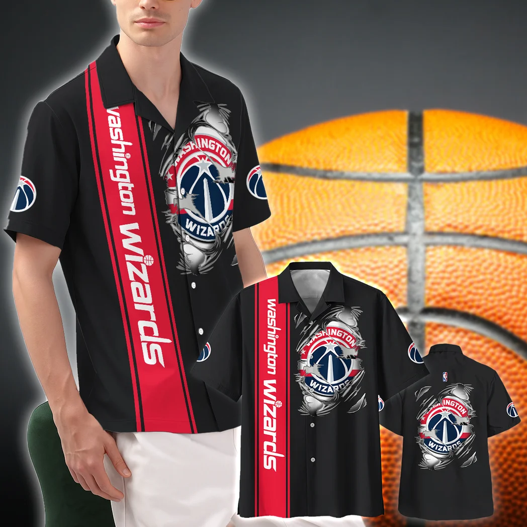 Washington Wizards Hawaiian Shirt Fan Edition Design, Sport Pride Button Shirt HVN1579WW