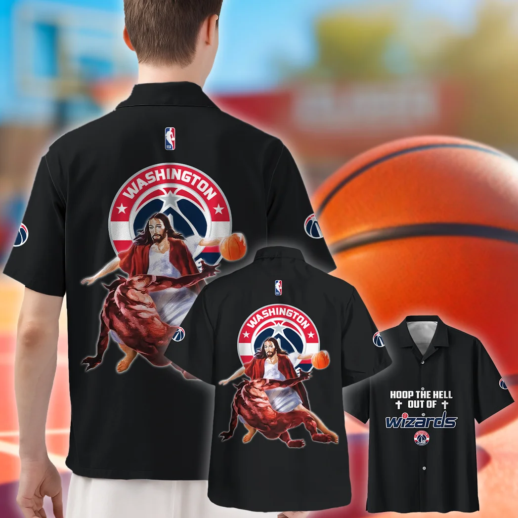 Washington Wizards Hawaiian Shirt Logo Print, Fan Pride Button Shirt HVN1532WW